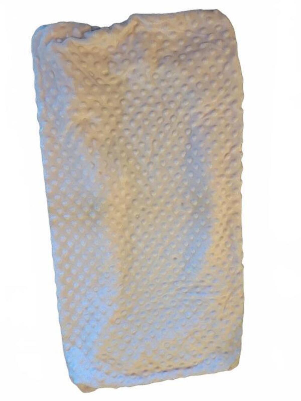 Carter's Blush Pink Textured Soft Plush Baby Changing Table Cover